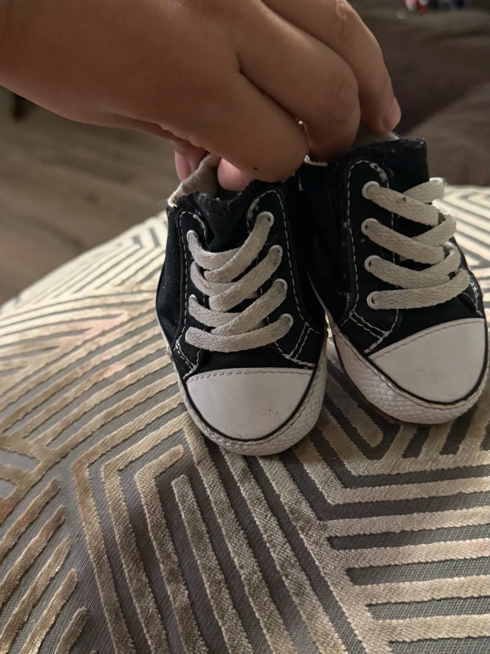 Converse Kids Low Top Sneakers in Black and White